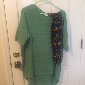 Lularoe outfit Irma and leggings
